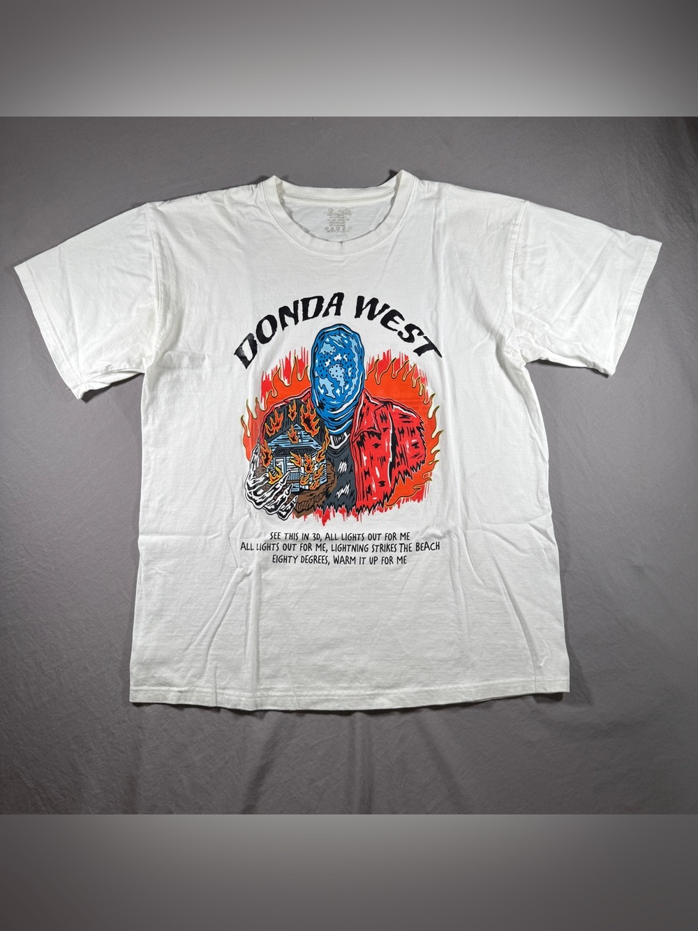 Donda/Kanye West Graphic Tee White Medium